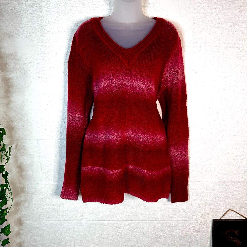 90s vtg red sweater